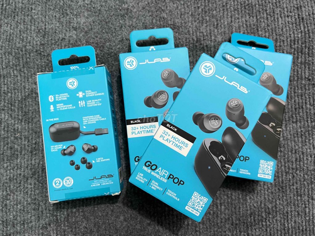 Tai nghe True Wireless Jlab GO Air POP (màu đen). Mua bán Tivi, Âm thanh tại Quận Phú Nhuận Tp Hồ Chí Minh được đăng bởi Jenny hình 1