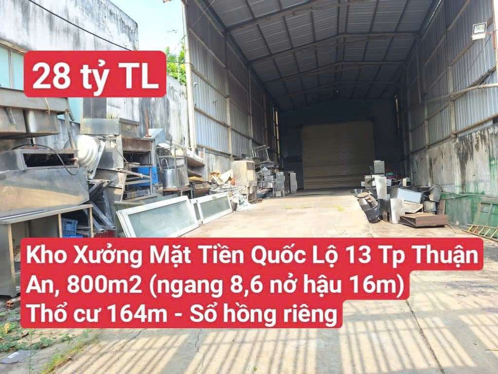 🆘 Kho Xưởng Mặt Tiền Kinh Doanh Quốc Lộ 13, P. Lái Thiêu Tp. Thuận An