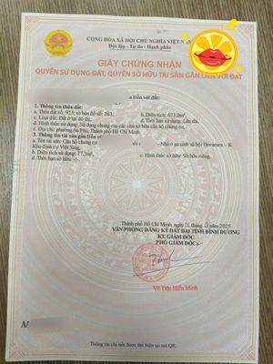 Khu dân cư Việt Sing Vsip 1. Có sổ hồng 545 triệu