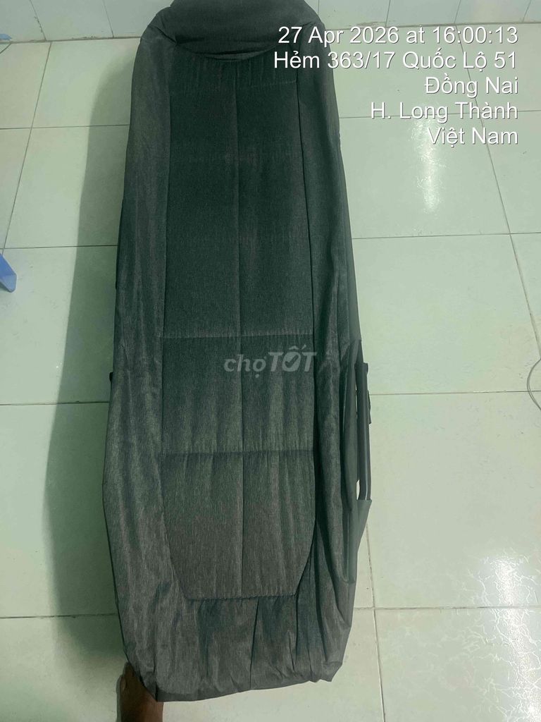 Giường xếp vải xám gọn nhẹ. Mua bán Giường, chăn ga gối nệm tại Huyện Long Thành Đồng Nai được đăng bởi Hà Tấn Lực hình 1
