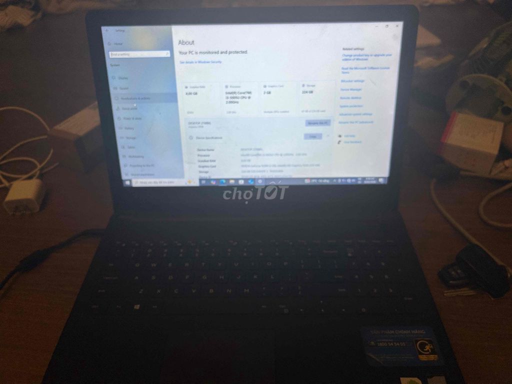 Dell i3-5005U 4GB/224GB Đen. Mua bán Laptop tại Quận Sơn Trà Đà Nẵng được đăng bởi Thương đế hình 1