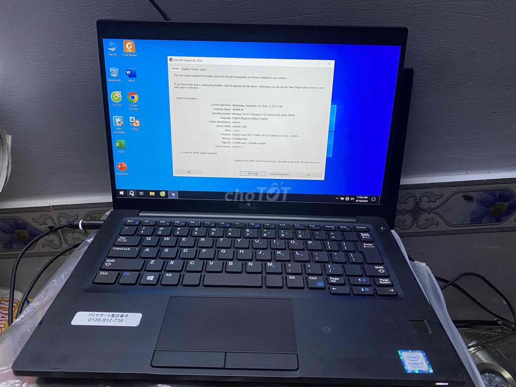 laptop DELL 7390 Core i7