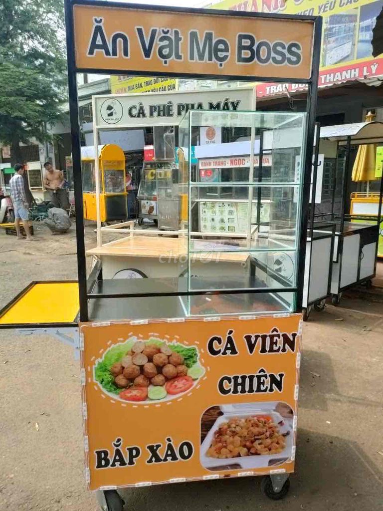 thanh lý xe cá viên + đồ nghề bán cá viên