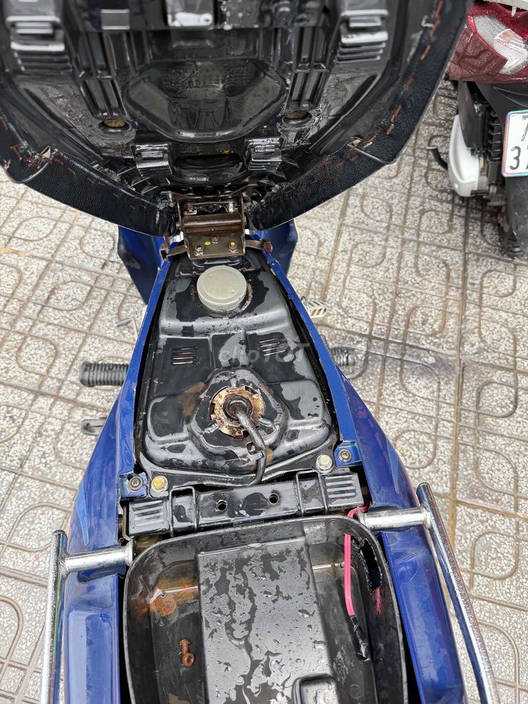 Honda Future синий механический мотоцикл