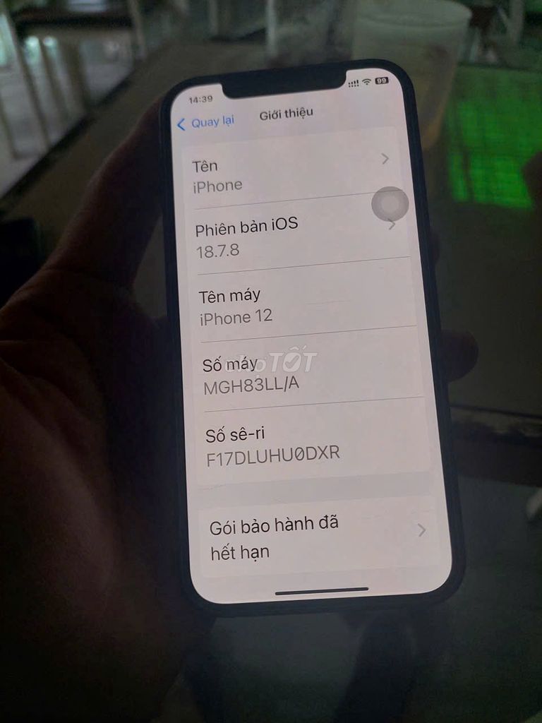 iPhone 12 64GB Đen. Mua bán Điện thoại tại Quận Cái Răng Cần Thơ được đăng bởi Nhu hình 1