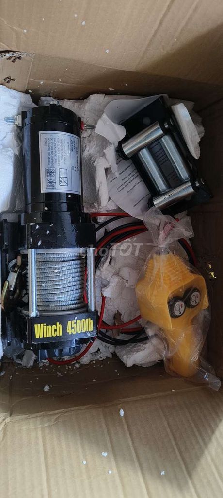 Tời điện 2 tấn 12V Mới 100%. Mua bán Đồ chuyên dụng, Giống nuôi trồng tại Huyện Ba Tri Bến Tre được đăng bởi Út hình 1