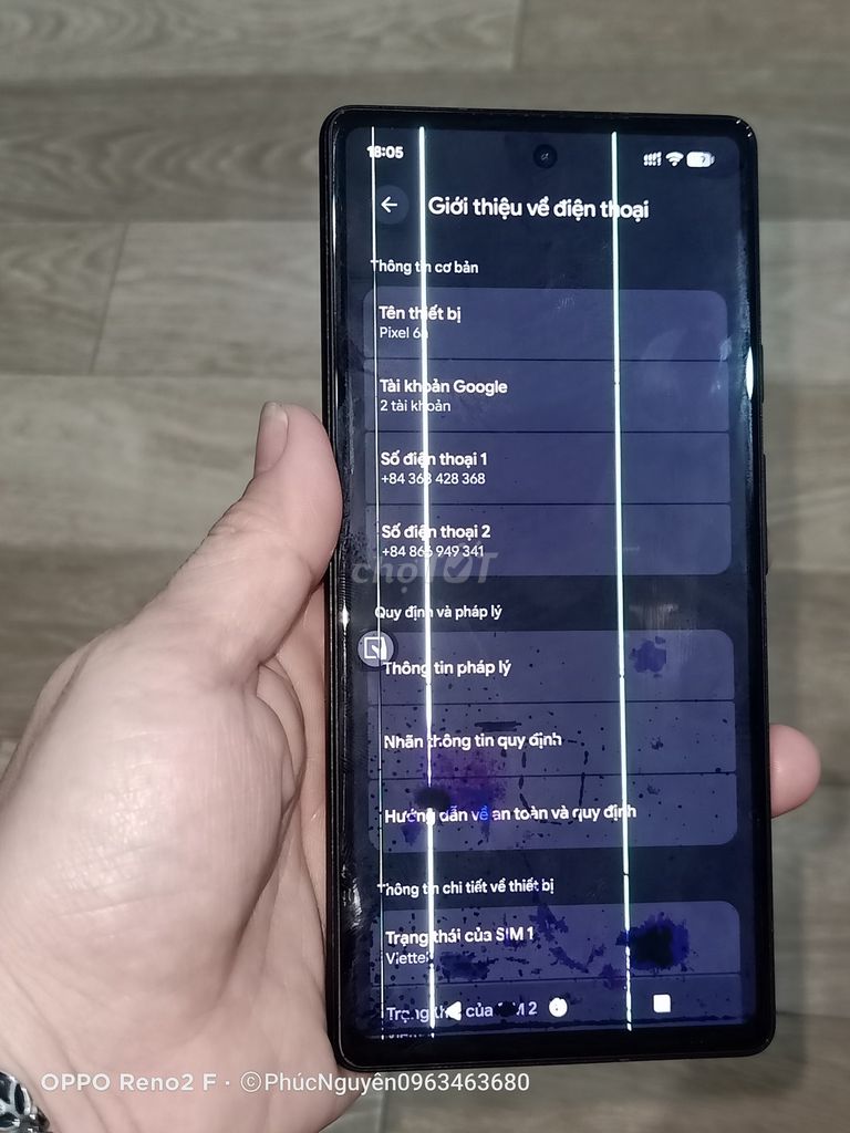 Google Pixel 6a Đen Đã qua sử dụng. Mua bán Điện thoại tại Thành phố Thủ Dầu Một Bình Dương được đăng bởi Duo hình 1