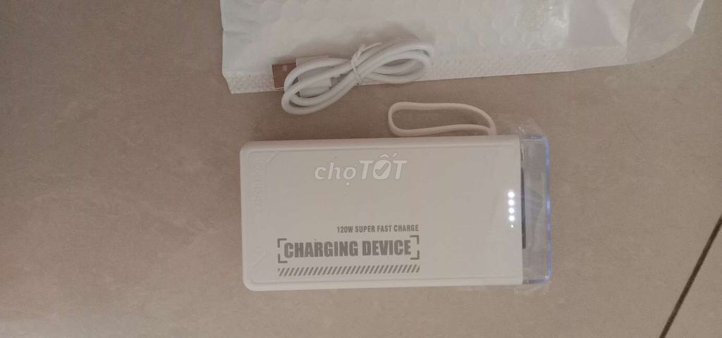 Pin dự phòng 50000mAh dày nặng tiện lợI kèm cápmới. Mua bán Phụ kiện (Màn hình, Chuột...) tại Quận Tân Phú Tp Hồ Chí Minh được đăng bởi Lý Huy hình 1