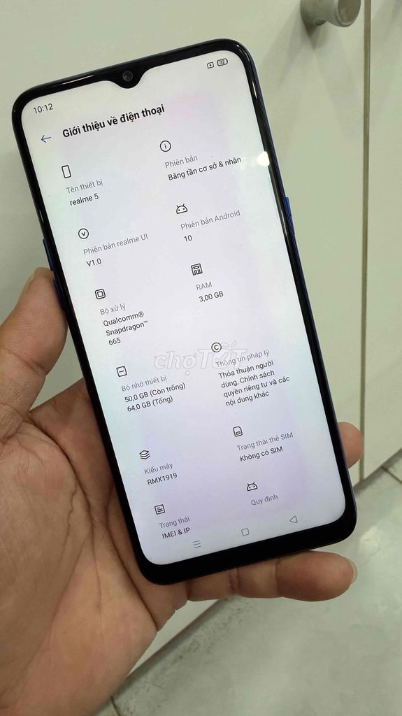 Realme 5 64GB Xanh. Mua bán Điện thoại tại Quận Bình Thạnh Tp Hồ Chí Minh được đăng bởi Phan Luận hình 1