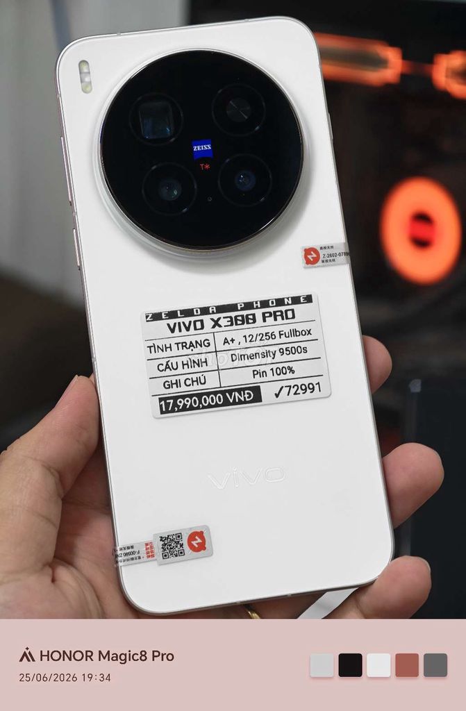 Vivo X300 Pro 12GB/256GB Trắng. Mua bán Điện thoại tại Quận Ninh Kiều Cần Thơ được đăng bởi Zelda Phone hình 1