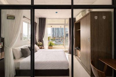 🏡Gần cầu Ông Lãnh Quận 1💯Căn hộ 1 PHÒNG NGỦ_40m2_BANCONG đủ nội thất