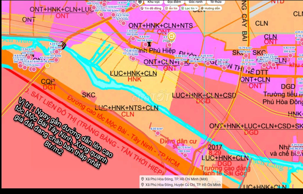 CHÍNH CHỦ BÁN ĐẤT GẤP 1427 m2 ,300m2 THỔ CƯ GIÁ CHỈ 5TR/M2.. Mua bán Đất tại Huyện Củ Chi Tp Hồ Chí Minh được đăng bởi Công Ty Cp Bất Động Sản Ngân Phú Thịnh hình 3