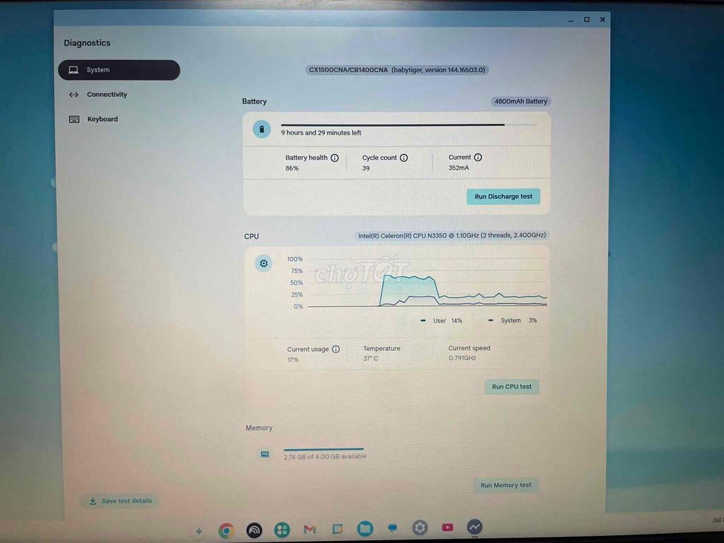ASUS CX1500CN Celeron N3350 4GB/64GB Trắng. Mua bán Laptop tại Quận 1 Tp Hồ Chí Minh được đăng bởi lê việt cường hình 1