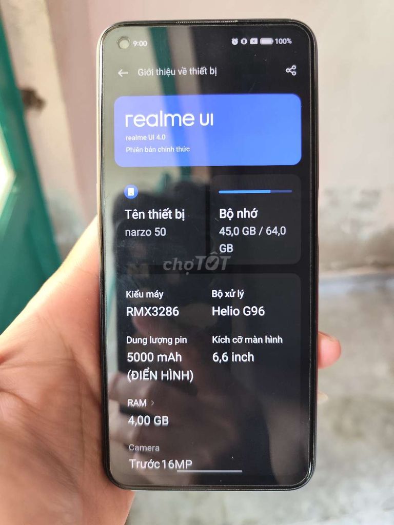 Realme Narzo 50 64GB. Mua bán Điện thoại tại Huyện Bình Chánh Tp Hồ Chí Minh được đăng bởi Vũ Nguyễn  hình 1