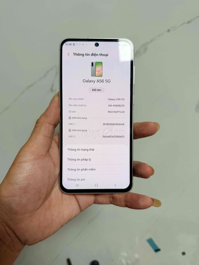 Samsung Galaxy A56 5G 8GB/128GB Xanh 99% 24-12-26. Mua bán Điện thoại tại Quận 6 Tp Hồ Chí Minh được đăng bởi Chuyên mua bán điện thoại laptop hình 1