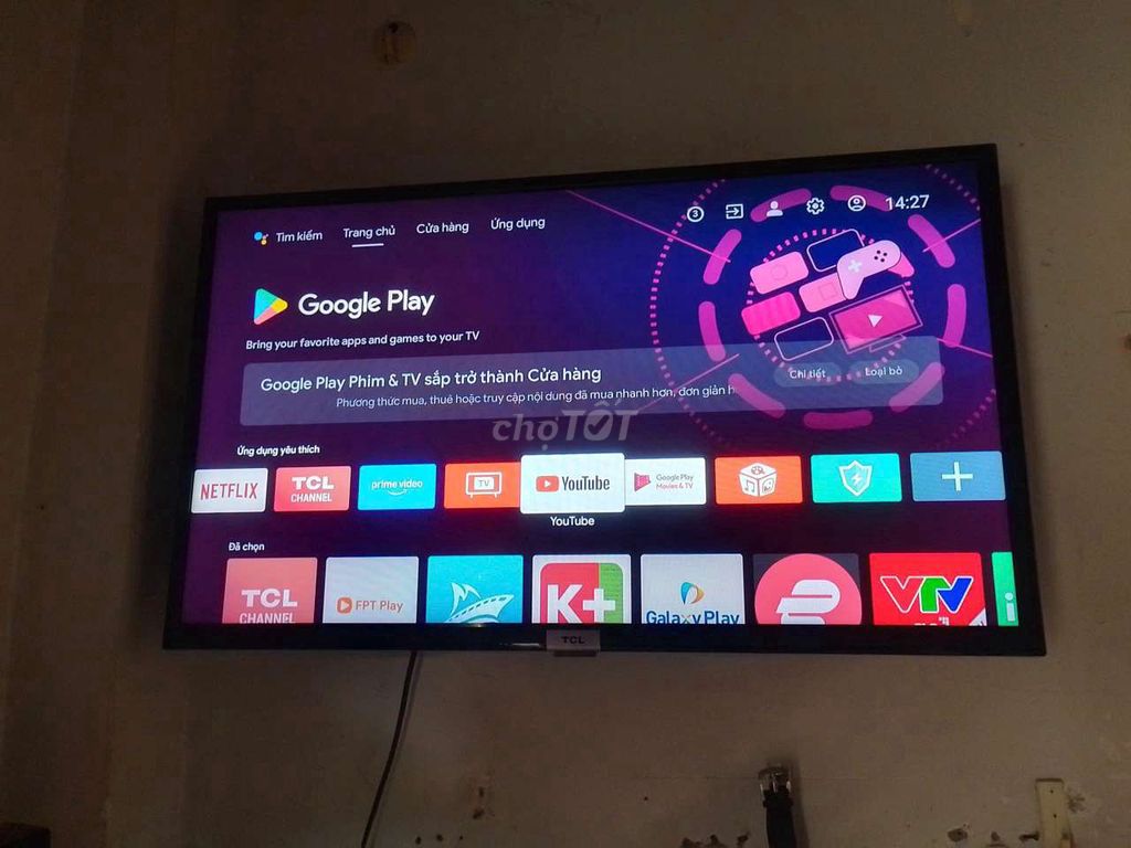 bé về quê TL tivi smart TCl 32in Sài wifi . Mua bán Tivi, Âm thanh tại Thành phố Thuận An Bình Dương được đăng bởi Hai  hình 1