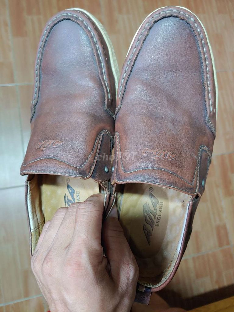 Giày lười Nam Da bò Nâu. Mua bán Giày dép tại Quận Hồng Bàng Hải Phòng được đăng bởi hunghoan hình 1