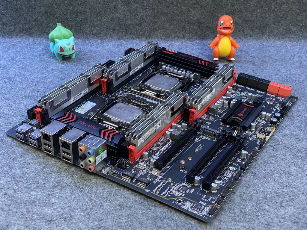 Main X99 Huananzhi T8D + 2 CPU 2676 V3 + Ram 64GB