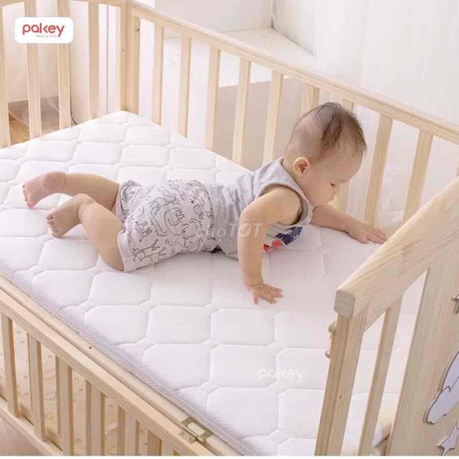 Nôi gỗ Chilux 6 in 1 + Đệm cũi xơ dừa