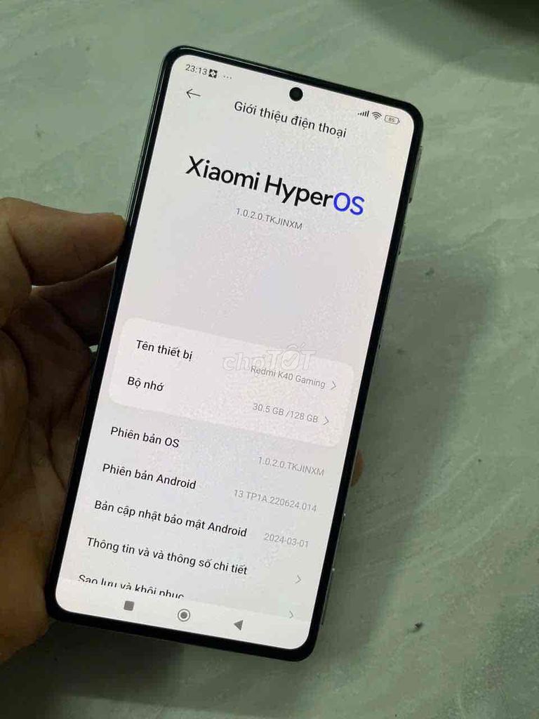 Xiaomi K40 Gaming 12GB/128GB Máy zin kính xướt tý. Mua bán Điện thoại tại Quận 8 Tp Hồ Chí Minh được đăng bởi điện thoại giá rẻ  hình 1