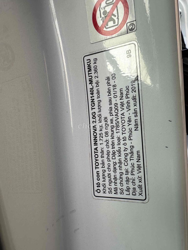 Toyota Innova G 2019 Số tự động 68000 km. Mua bán Ô tô tại Quận Bình Thạnh Tp Hồ Chí Minh được đăng bởi phuongneo hình 12