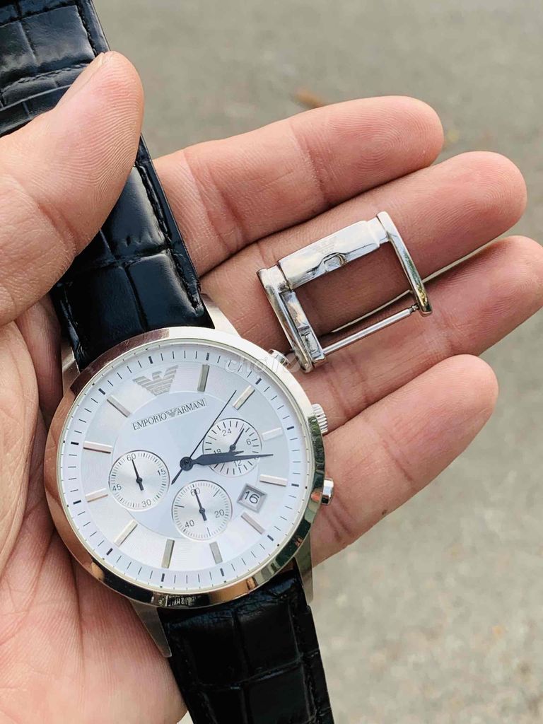 đồng hồ Armani chronograph zin keng chạy chuẩn