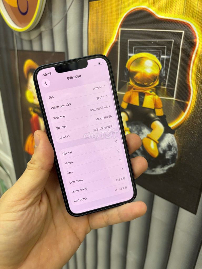 iPhone 13 mini 128GB Đen full zin full chức năng. Mua bán Điện thoại tại Quận Bắc Từ Liêm Hà Nội được đăng bởi Cửa hàng Bính Táo hình 1