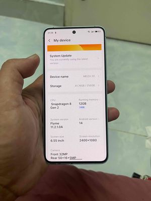 bán meizu 20 12/256g nôi địa keng như mới. Mua bán Điện thoại tại Quận Bình Tân Tp Hồ Chí Minh được đăng bởi a vinh