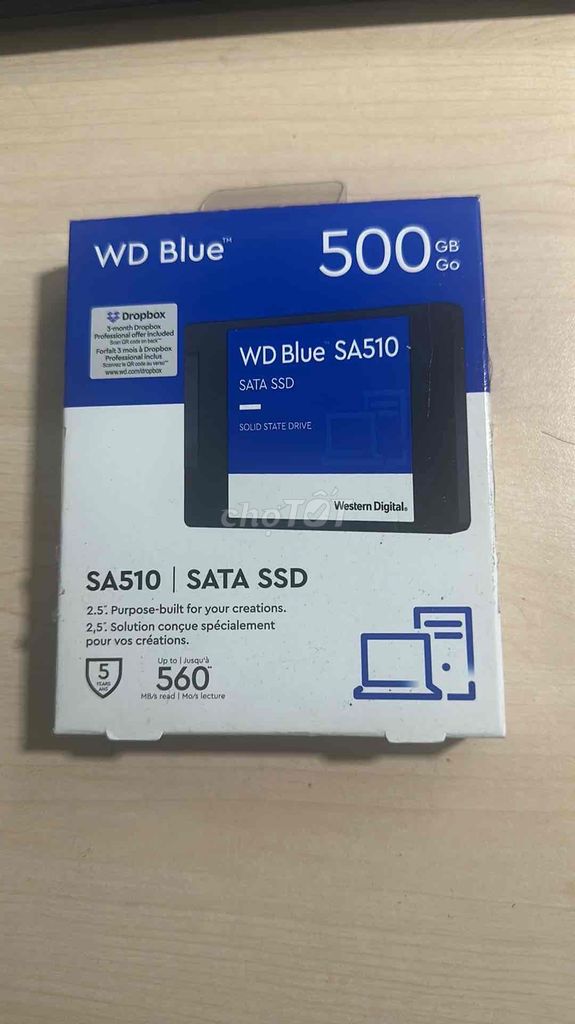 SSD WD Blue 2.5 500Gb Mới