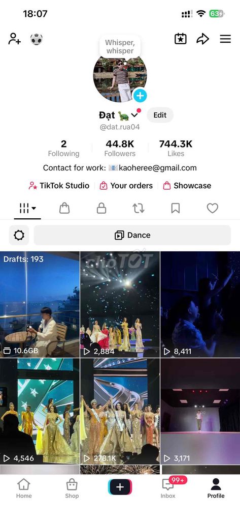 Tài khoản TikTok 44.8K followers 744.3K likes. Mua bán Sở thích khác tại Quận Hà Đông Hà Nội được đăng bởi Trung Hieu hình 1
