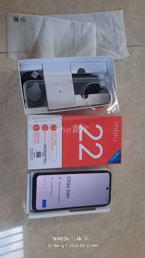 Mbu 22 Pro 8GB 256GB 99% mới. Mua bán Điện thoại tại Thành phố Vũng Tàu Bà Rịa - Vũng Tàu được đăng bởi Vũ hình 1
