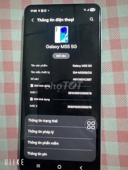 Samsung Galaxy M55 5G 256GB Xanh. Mua bán Điện thoại tại Quận 7 Tp Hồ Chí Minh được đăng bởi Hội Đồ Điện Tử hình 1