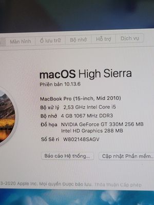 Apple MacBook Pro i5 15 inch 4GB