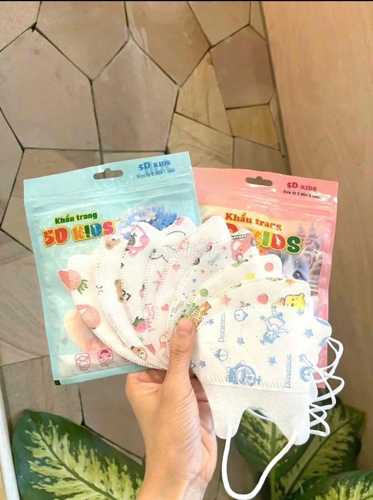 100 Chiếc  Khẩu trang 5D Trẻ Em mềm mại dễ thương. Mua bán Mẹ và bé tại Huyện Phú Vang Thừa Thiên Huế được đăng bởi Khẩu Trang Xanh hình 1