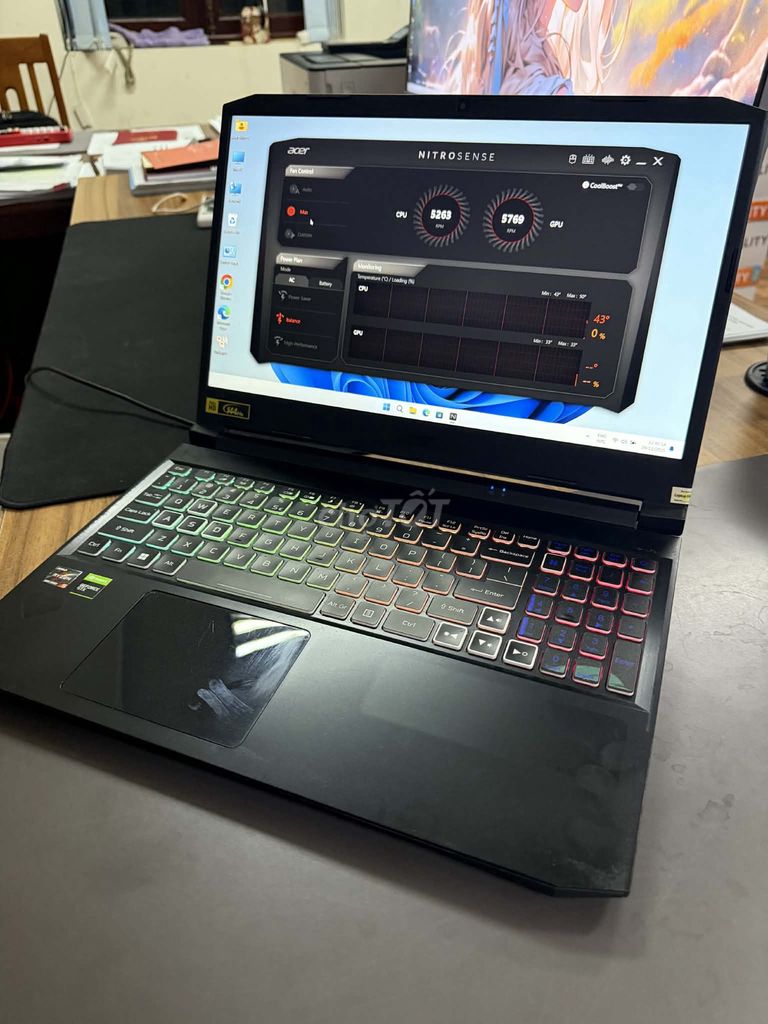 Acer Nitro 5 Ryzen 5 5600H 1650 16GB/512 led RGB. Mua bán Laptop tại Quận 3 Tp Hồ Chí Minh được đăng bởi Laptop Production hình 1
