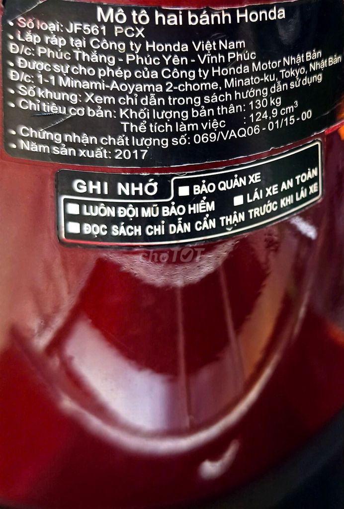 Pcx 125cc 2017 bs 50n1-49535. Mua bán Xe máy tại Quận Phú Nhuận Tp Hồ Chí Minh được đăng bởi MrS Linh Xe39 hình 2