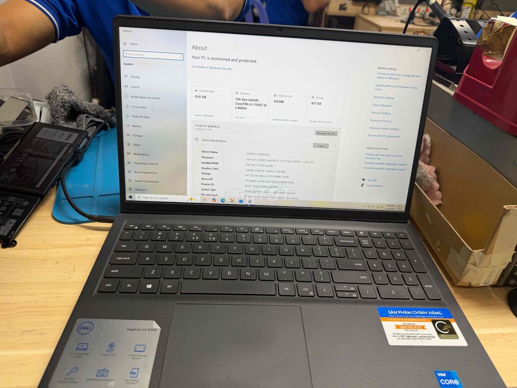Dell Inspiron 15 3511 ( i5-1135G7 /8gb/512gb ) 98%. Mua bán Laptop tại Quận 8 Tp Hồ Chí Minh được đăng bởi Nguyễn minh hình 1