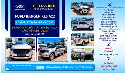 Ford Ranger 2022 XLS 2.0 4x2 AT. Mua bán Ô tô tại Thành phố Thủ Đức Tp Hồ Chí Minh được đăng bởi  Minh Luân Ford
