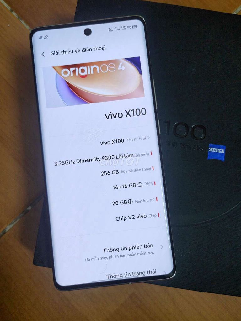 Vivo X100 Ram 16/256Gb Fullbox