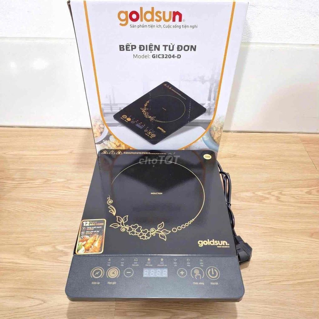 Bếp điện từ đơn Goldsun GIC3204-D Đen. Mua bán Bếp, lò, đồ điện nhà bếp tại Thành phố Huế Thừa Thiên Huế được đăng bởi gia dụng Huế hình 1