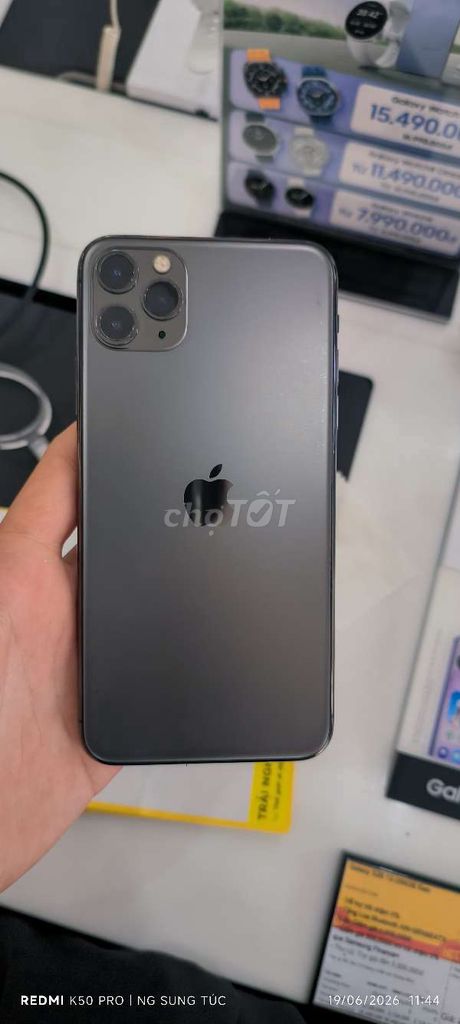Apple iPhone 11 Pro Max 64GB Xám 93% Face ID Đầy đ. Mua bán Điện thoại tại Huyện Long Phú Sóc Trăng được đăng bởi Sung Túc hình 1
