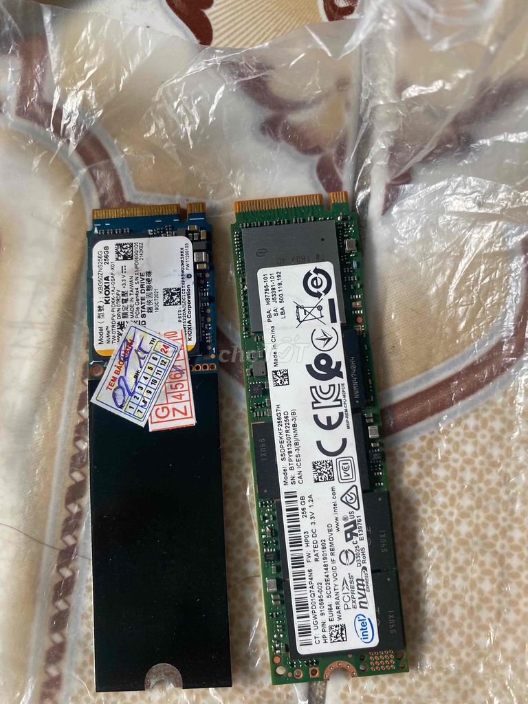 SSD Nvme 256G Gen 3 và 4 chuẩn us sẵn Win 10 Pro