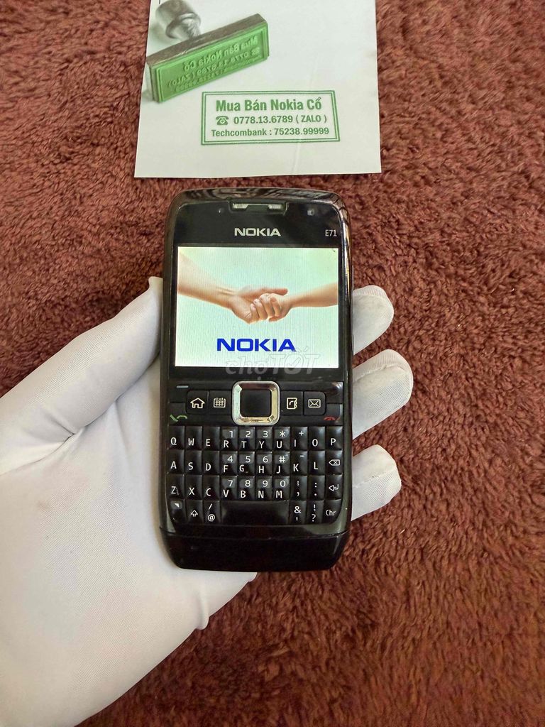 Nokia E71 Đen nguyên zin hàng cty FPT đẹp 90%. Mua bán Điện thoại tại Quận 10 Tp Hồ Chí Minh được đăng bởi Mua Bán Nokia Cổ hình 1