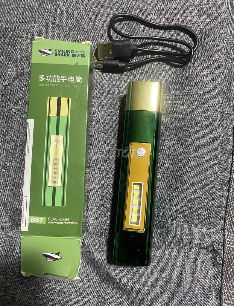 Đèn pin SMILING SHARK 867 Xanh lá. Mua bán Đèn tại Quận Gò Vấp Tp Hồ Chí Minh được đăng bởi An  Nhiên hình 1