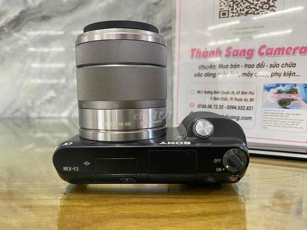 Máy ảnh Sony NEX-F3 18-55mm Đen. Mua bán Máy ảnh, Máy quay tại Thành phố Thuận An Bình Dương được đăng bởi Thành Sang Camera hình 1