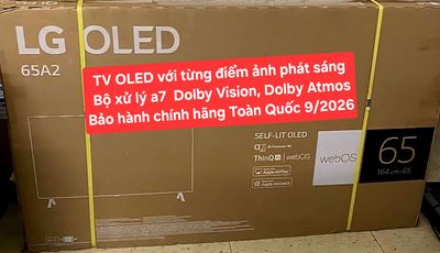 TV OLED LG 65A2 65in 4K Dòng OLED Bảo Hành 09/2026. Mua bán Tivi, Âm thanh tại Quận 8 Tp Hồ Chí Minh được đăng bởi Nguyen nguyen