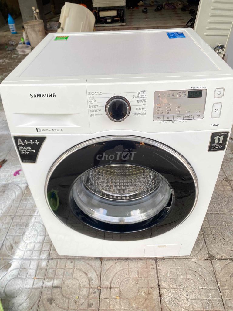 CẦN BÁN MÁY GIẶT SAMSUNG 8kg CÒN KHÁ ĐẸP