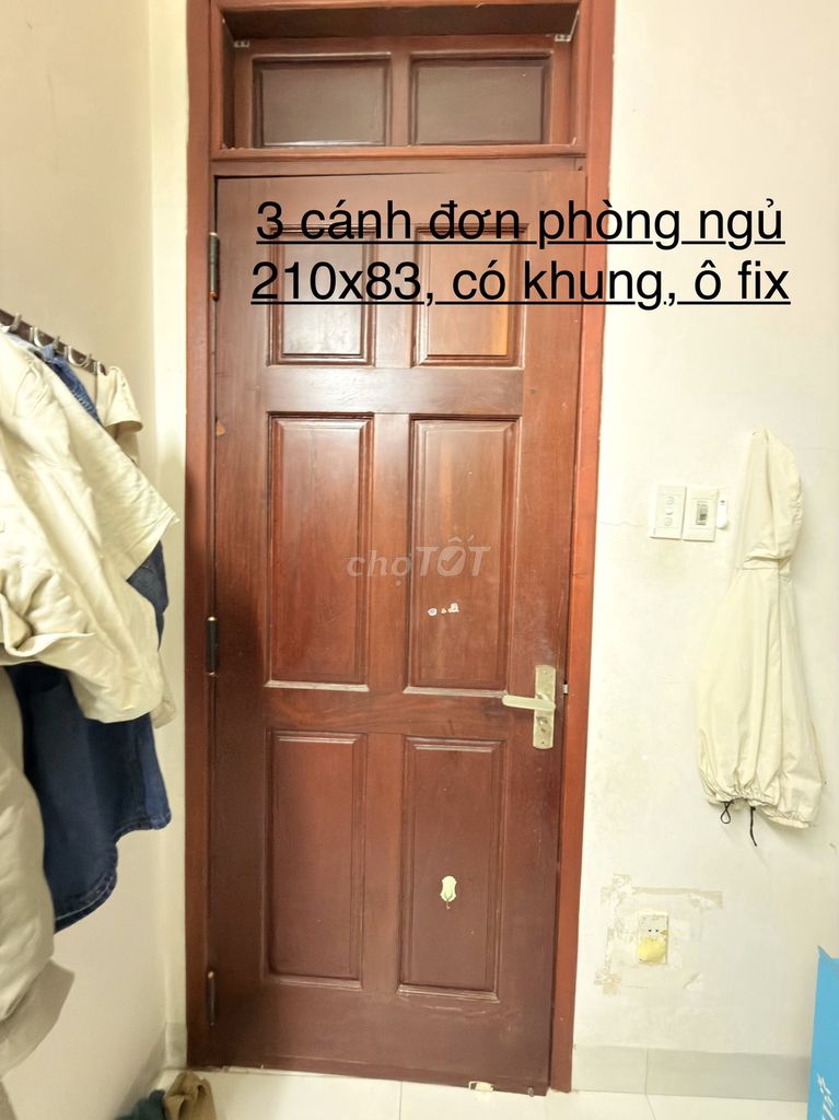 Cửa gỗ Căm Xe Nâu 210x83cm. Mua bán Nội thất, đồ gia dụng khác tại Quận Thanh Khê Đà Nẵng được đăng bởi Mai Lê Huy hình 1