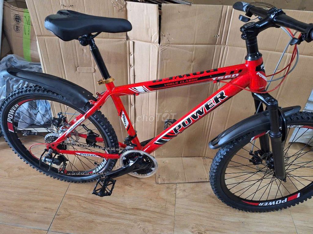 Xe đạp địa hình POWER VOGUE CLASSIC T560 Đỏ. Mua bán Xe đạp tại Quận Ninh Kiều Cần Thơ được đăng bởi mi ca hình 3