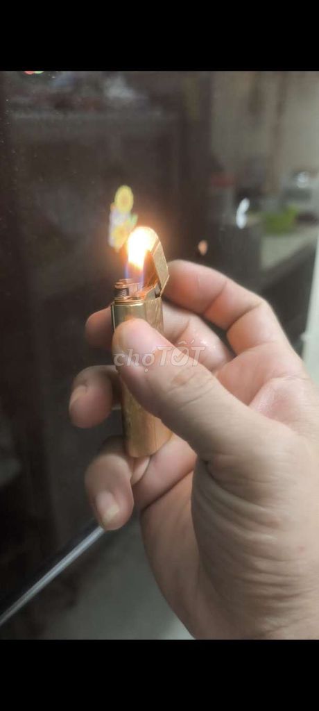 Bật lửa Zaima C-22 Kim loại Vàng. Mua bán Đồ sưu tầm, đồ cổ tại Quận 6 Tp Hồ Chí Minh được đăng bởi Hoài Lighters  hình 1